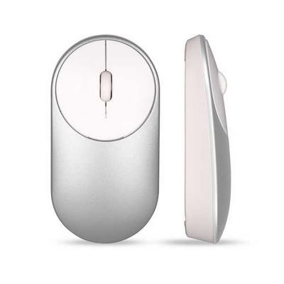 2.4G Portable Very Light Office Home Mute Noiseless Automatic Sleep Wireless Mouse with A USB Nano Receiver for Windows 7 / 8 / 10 / XP / Vista System - Silver