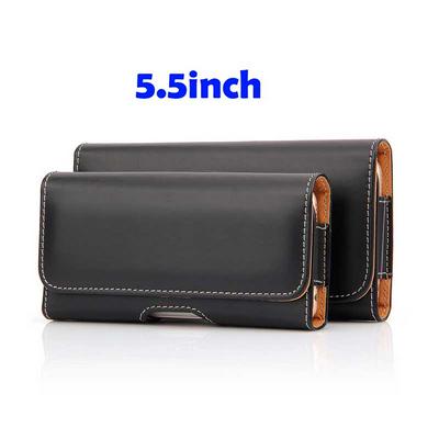 Universal Horizontal Style PU Leather Waist Bag Pouch Case with Belt Clip for iPhone 6 Plus 5.5inch Cellphones