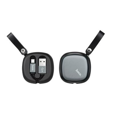 HOCO U33 0.9M Stretchable Portable Storage USB Android Micro 5 Pin Cable Cable Fast Charging Data Transfer Cable  