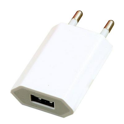 EU Plug USB 5V/ 1A AC White Wall Charger for iPhone 6S SE 6S Plus Samsung HTC LG etc White