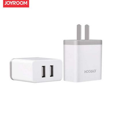 Joyroom US Plug Universal 2 Port Charger 2.5A for Android and IOS Phone ( White )