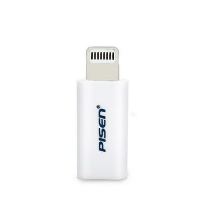 Pisen Flash 8-pin Micro USB Cable Connection Socket Adapter for iPhone 6 6s 5 5s 5c ipad 4 Air 