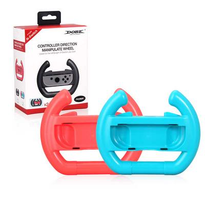 DOBE TNS-852 Blue and Red Color Joy-Con Racing Steering Wheel for Nintendo Switch Console Gaming Accessory