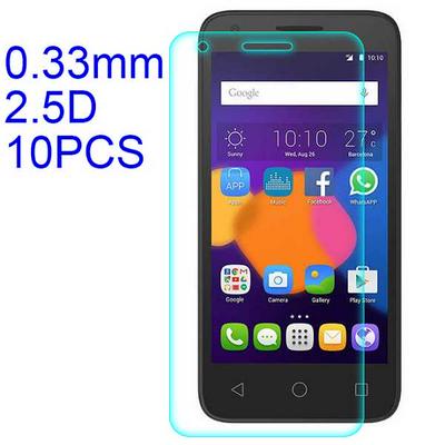 10Pcs 0.33mm 2.5D Lobo Material Tempered Glass with Korean Glue Screen Protector for Alcatel Pixi 3 5.0inch