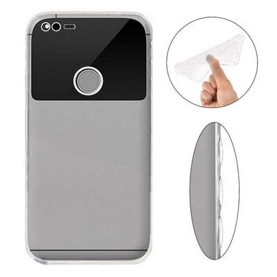 Anti Slide Ultra Thin Transparent Soft TPU Back Cover Case for Google Pixel - Transparent