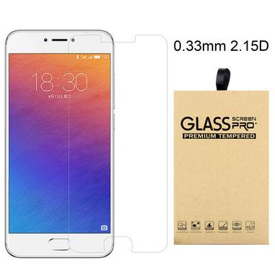 2.15D 0.33mm 9H Arc Edge Explosion-Proof Transparent Tempered Glass Screen Protector for Meizu Pro 6