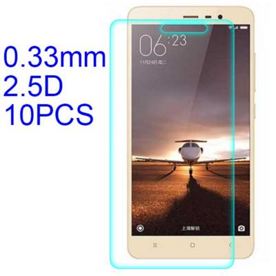 10Pcs 2.5D Lobo Material Tempered Glass with Korean Glue Screen Protector for Xiaomi Redmi 3 Pro