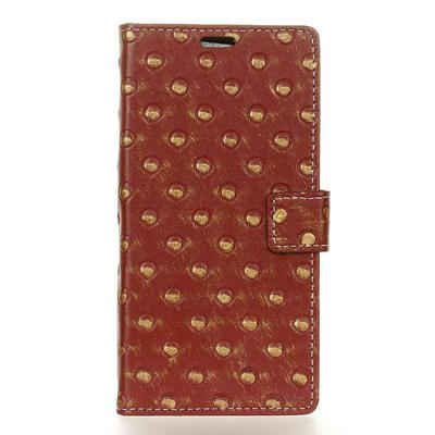 Metal Style Wallet PU Leather + Soft TPU Card Holder with Stand and Magnetic Buckle Case for Samsung Galaxy S8 / G9500 - Wine Red
