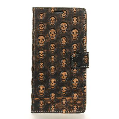 Metal Style Wallet PU Leather + Soft TPU Card Holder with Stand and Magnetic Buckle Case for Samsung Galaxy S8 / G9500 - Skeleton
