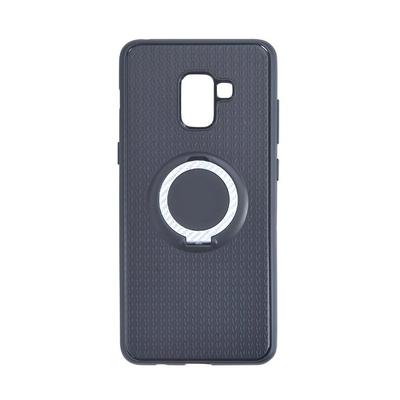 3 in 1 Drop Protection with Stand and Magnetic Adsorption Function Soft TPU Back Cover Protective Case for Samsung Galaxy A5 (2018) - Silver