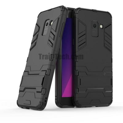 Armor Hybrid 2 in 1 Detachable Hard PC with Stand + Black TPU Back Cover Case for Samsung Galaxy A8 (2018) / A530 - Blake