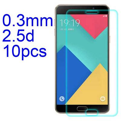 10Pcs 0.3mm 2.5D AGC Material Tempered Glass with Toyo Glue Electroplating Fingerprint Coating Screen Protector for Samsung Galaxy A9