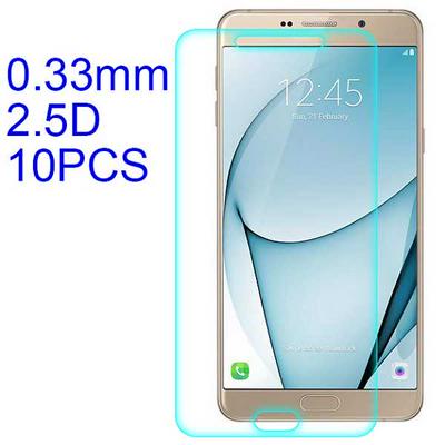 10Pcs 0.33mm 2.5D ARC Ultratiin Lobo Material Tempered Glass with Korean Glue Screen Protector for Samsung Galaxy A9 Pro (2016)