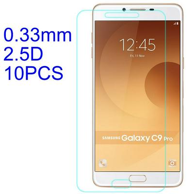 10Pcs 0.33mm 2.5D Lobo Material Tempered Glass with Korean Glue Screen Protector for Samsung Galaxy C9 / C9 Pro