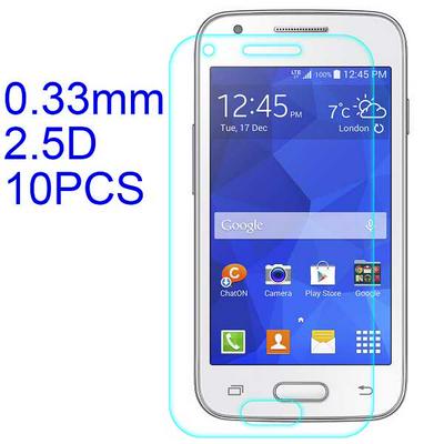 10Pcs 0.33mm 2.5D ARC Ultratiin Lobo Material Tempered Glass with Korean Glue Screen Protector for Samsung Galaxy Ace Style LTE / G357FZ