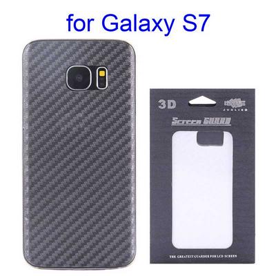 Durable 3D Anti-fingerprint Carbon Fiber Back Film Screen Protector Protective Guard for Samsung Galaxy S7 G9300