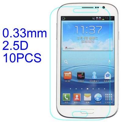 10Pcs 0.33mm 2.5D ARC Ultratiin Lobo Material Tempered Glass with Korean Glue Screen Protector for Samsung Galaxy Grand / I9082 / I9080