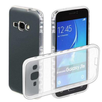 Anti Slide Ultra Thin Transparent Soft TPU Back Cover Case for Samsung Galaxy J1 (2016) / J120 - Transparent