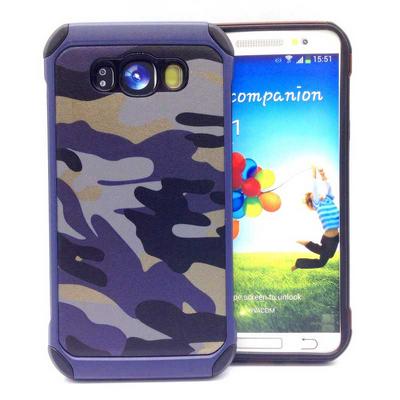 NX Brand 2 in 1 Army Camouflage Pattern PC + TPU Back Cover Case for Samsung Galaxy J1 J100 - Blue