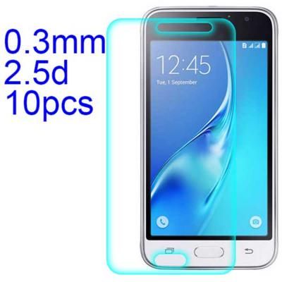 10Pcs 0.3mm 2.5D AGC Material Tempered Glass with Toyo Glue Electroplating Fingerprint Coating Screen Protector for Samsung Galaxy J1 / J100