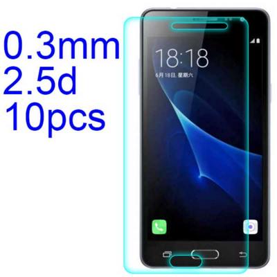 10Pcs 0.3mm 2.5D AGC Material Tempered Glass with Toyo Glue Electroplating Fingerprint Coating Screen Protector for Samsung Galaxy J3 Pro