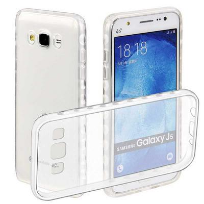 Anti Slide Ultra Thin Transparent Soft TPU Back Cover Case for Samsung Galaxy J5 - Transparent