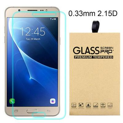 2.15D 0.33mm 9H Arc Edge Explosion-Proof Transparent Tempered Glass Screen Protector for Samsung Galaxy J7 (2016) J710