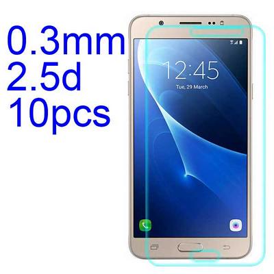 10Pcs 0.3mm 2.5D AGC Material Tempered Glass with Toyo Glue Electroplating Fingerprint Coating Screen Protector for Samsung Galaxy J7 (2016) J710