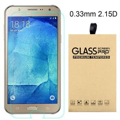 2.15D 0.33mm 9H Arc Edge Explosion-Proof Transparent Tempered Glass Screen Protector for Galaxy J7