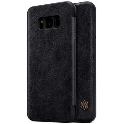 Nillkin Qin Series PU Leather + Hard PC Case for Samsung Galaxy S8 / G9500 - Black