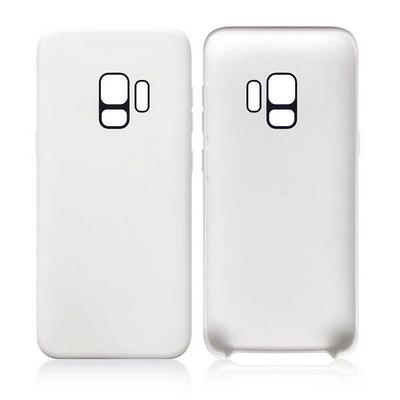 Skin Pattern Solid Color TPU Back Cover Protective Case for Samsung Galaxy S9 - White