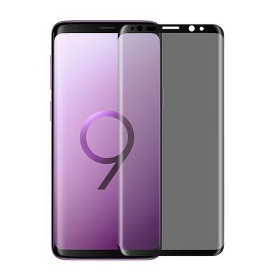 0.26mm Curved Surface Silk Printed Anti-Peeping Full Coverage Tempered Glass Screen Protector Film for Samsung Galaxy S9 - Black