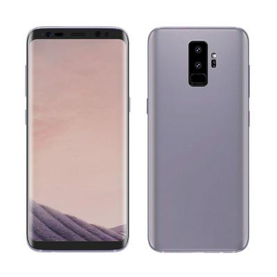 0.1mm PET Curved Surface Color Silk Printed Full Coverage 2 in 1 Front + Back Color Plating Soft Screen Protector for Samsung Galaxy S9 Plus - Transparent