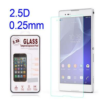 New Arrived 0.25mm 2.5 D Tempered Glass Screen Protector for Sony Xperia T3 M50W