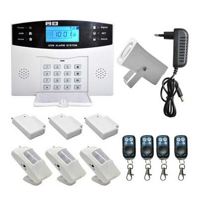 LCD Wireless GSM SMS Home Burglar Intruder Security Alarm System Remote Control Sensor Call