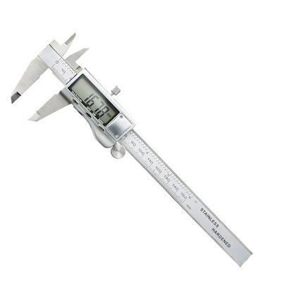 No Screws Style 0-150mm Inch / Metric Conversion Extra Large LCD Screen Stainless Steel Electronic Digital Vernier Caliper - Silver  