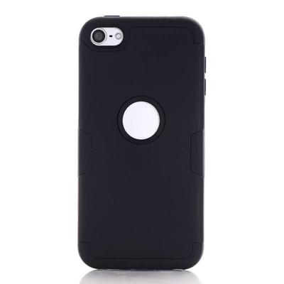 Detachable 3 in 1 Hybrid Hard PC + TPU Back Cover Case for iPod Touch 6 / 5 - Black  