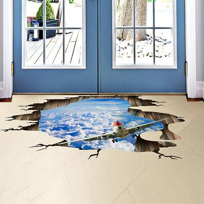 60*90 Plane Sky Broken Wall 3D Wall Stickers Living Room Background Creative Decoration Bedroom Three-dimensional Wallpaper 