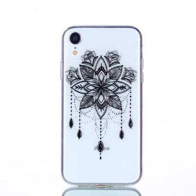 Colored Painting Transparent Soft TPU Back Cover Case for iPhone XR 6.1 - Dreaming Catcher