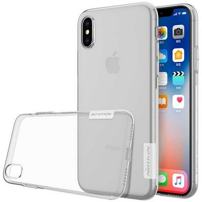 Nillkin Original Color Transparent TPU Back Cover Phone Case for iPhone X / XS - Colorless 