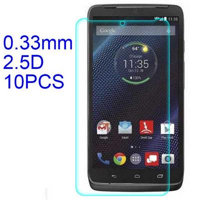 10Pcs 0.33mm 2.5D Lobo Material Tempered Glass with Korean Glue Screen Protector for Motorola Moto Droid Turbo XT1254  