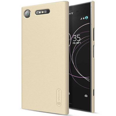 Nillkin Frosted Shell Series PC Back Cover Phone Case for Sony Xperia XZ1 - Gold