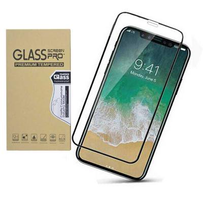 3D Anti-Scratch Full Screen Transparent Tempered Glass Screen Protector Film for iPhone Xs Max 6.5 - Black