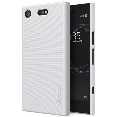 Nillkin Frosted Shell Series PC Back Cover Phone Case for Sony Xperia XZ1 Compact - White