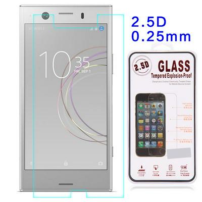 Anti Scratch 0.25mm 2.5D Arc Edge Half Screen Tempered Glass Screen Protector Film for Sony Xperia XZ1 Compact