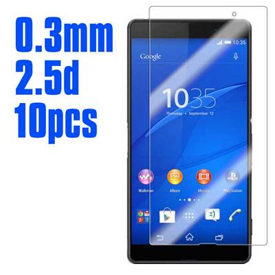 No Package 10pcs 0.3mm 2.5D Arc Edge AGC Japan Toyo Glue Tempered Glass Film for Sony Xperia Z4 / Z3X