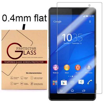 0.4mm Flat Anti-Fingerprint Transparent Tempered Glass Screen Protector for Sony Z4 / Z3X