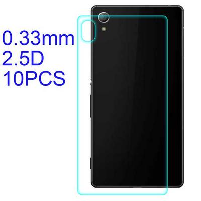 10Pcs 0.33mm 2.5D Lobo Material Tempered Glass with Korean Glue Back Cover Protector for Sony Xperia Z4