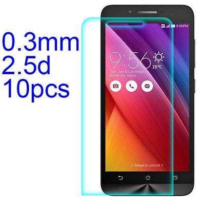 10Pcs 0.3mm 2.5D AGC Material Tempered Glass with Toyo Glue Electroplating Fingerprint Coating Screen Protector for Asus Zenfone Go ZB500KL 