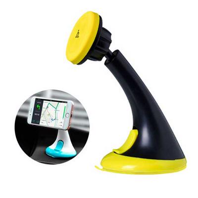 HOCO CA7 Sucking Disc Magnetic Mobile Phone Car Holder - Yellow